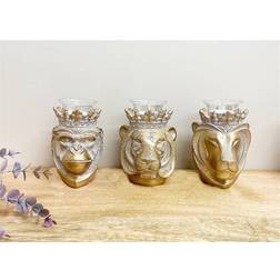 Inspire Home Decor Set of 3 Animal Head Candle Holder 2pcs