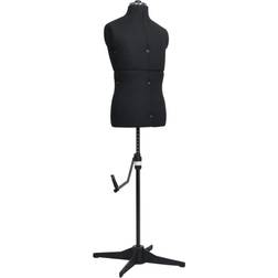 vidaXL Justerbar Provdocka Herr Svart STL 37-45