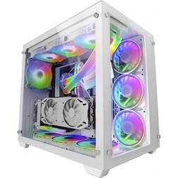 Mars Gaming Mcv3 Tower Case Durchsichtig,Weiß