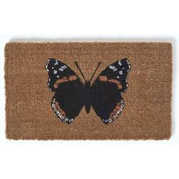 Homescapes Admiral Butterfly Coir Red, Natural
