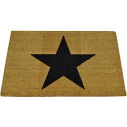 Selections Large Charcoal Star Coir Doormat