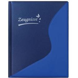 Idena Certificate Folder DIN A4 12 Pockets Indelible Blue Pack of 1