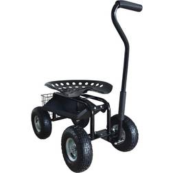 Axi Siege roulant pour jardin noir AG22 Rolling Garden Seat Black