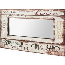 Miroir 80 x 52 cm Vintage Beige