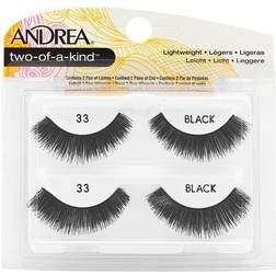 Andrea Twin Pack False Eyelashes Style 33 Black 2 Ct