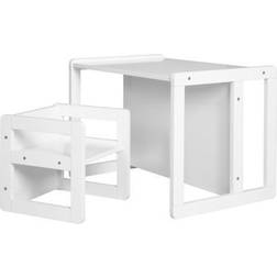 Roba 3-In-1 Children's Seating Group In Rectangular 44cm H X 61cm L X 45cm D