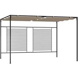 vidaXL Gazebo with Retractable Roof 3x4x2.3