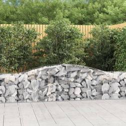 vidaXL Arched Gabion Basket 400 x 50 x 60 cm Set of 15