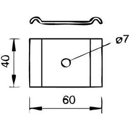 OBO Bettermann 6015271 Pieza de sujeció para tornillo