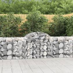 vidaXL Panier De Gabion Pour Pierre Jardin Patio Extérieur 200x50x80/100 cm