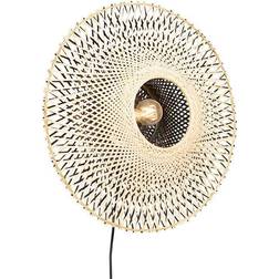 QAZQA Orientalisk vägglampa rotting stickpropp Väggarmatur