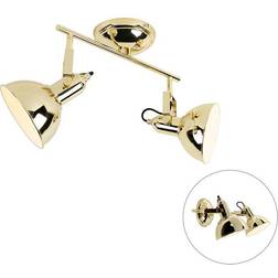 QAZQA Art Deco Gold Spotlight