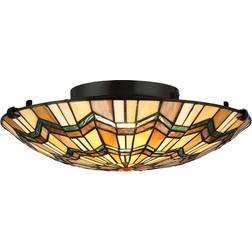 Elstead Lighting Alcott 2 Tiffany Mount Takplafond