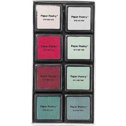 Rico Design Kit Encreurs À Encre De Chine 8 Pcs Vifs Et Doux Séchage Lent