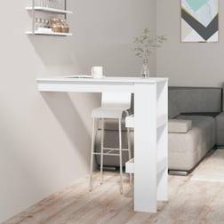 vidaXL Bancone Muro Bianco Lucido 102x45x103.5 cm Legno Compensato Cod MXL 13659 Tavolo da bar