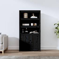 vidaXL Buffet Haut Latérale Avec 3 Compartiments 2 Portes Armoire