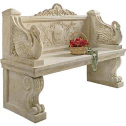 Design Toscano Giant Neoclassical Swan Garden Bench