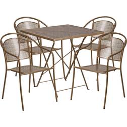 Flash Furniture Commercial Grade 28 Square Patio Dining Set