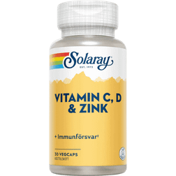 Solaray Vitamin C, D & Zink 30 st