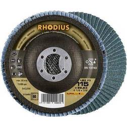 Rhodius 210662 LSZ F3 Flap disc Diameter 115 mm Bore diameter 22.23 mm Stainless steel 1 pcs