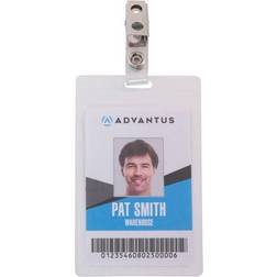 Advantus Strap Clip Self-laminating Badge Holders Support