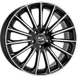 MSW 30 Alloy Wheels In Gloss Black Full Polished Set Of 4 19x9 Inch ET44 5x112 PCD