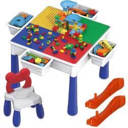 PicassoTiles Toy Building Sets Building Block Activity Center Table Set