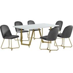 Best Quality Furniture 7pc Mixed Dining Set