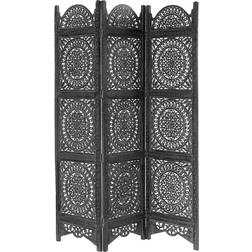 Ridge Road Décor Eclectic 3-Panel Mango Screen Room Divider