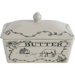 Creative Co-Op Stoneware Butter Dish