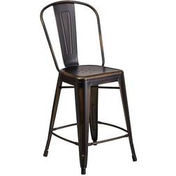 Flash Furniture Commercial Grade High Distressed Bar Stool