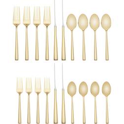 Malmo Gold 20 Piece Flatware Set Juego de cubiertos 20pcs