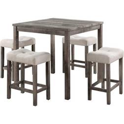 Lilola Home Lucian Collection 30012 5 Pub Dining Set