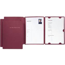 Pagna Bewerbungsset Select rot, 3-teilig, Klemmschiene 3