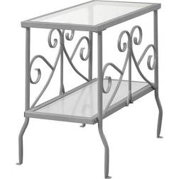 Monarch Specialties Silver Metal Small Table