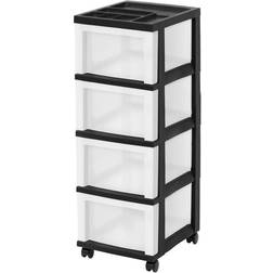 Iris 14.25 H Medium Cart with Organizer Top Chest of Drawer