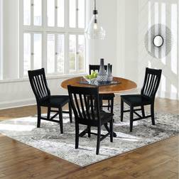 International Concepts Solid Wood Dining Set 5