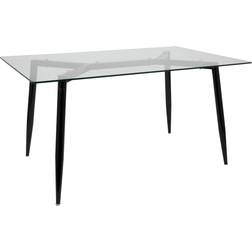 Lumisource DT-CLRA BK+CL Clara Dining Table