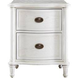 Sojourn French Country Glass Top Cocktail Bedside Table