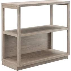 Henn&Hart Thalia Bookcase Antique Grey 83.8cm H x 91.4cm W Book Shelf