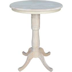 International Concepts Unfinished 30-Inch Round Bar Table