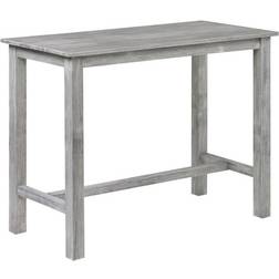 Benjara Rustic Pub Bar Table 36x36"