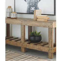 Ashley Signature Susandeer Rustic Farmhouse Console Table