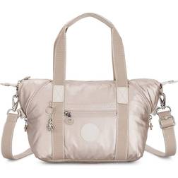 Kipling Eco-læder Tote Taske Med Abe Charm - Beige