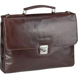 Bugatti Romano Messenger Leather Laptop Compartment - Brown