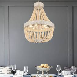 Vanity Art 6 Light Tiered Pendant Lamp