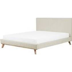 Beliani Cama Tapizada Beige 180x200 cm