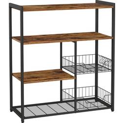 Vasagle Mesh Baskets Kitchen Wall Shelf