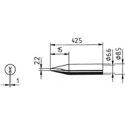 Ersa 842 CD Loddespids Mejselform