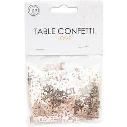 Tafelconfetti LOVE rose goud